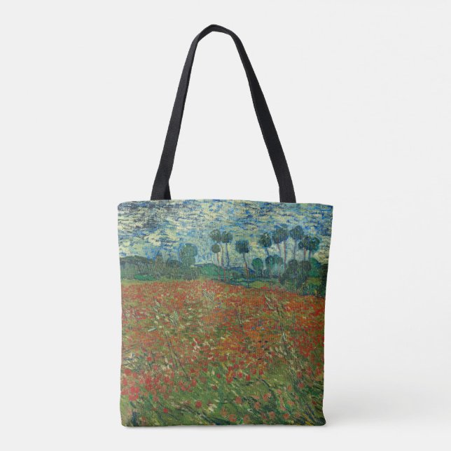 Poppy field by Vincent van Gogh Fine Art Tote Bag (Back)