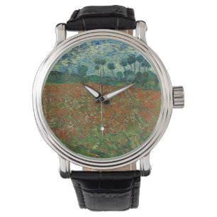 Poppy field by Vincent van Gogh Fine Art Watch