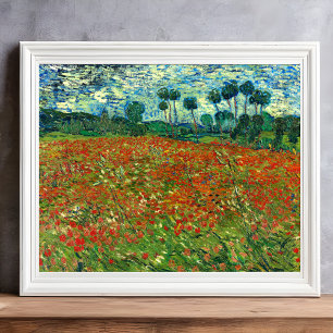 Poppy Field by Vincent Van Gogh  Photo Print