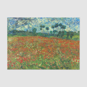 Poppy Field by Vincent Van Gogh  Tissue Paper
