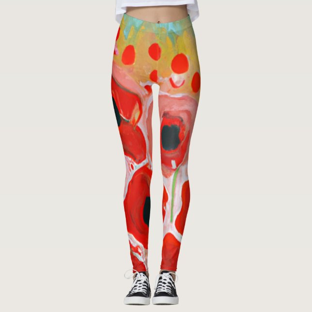 Poppy Field Collection Leggings (Front)