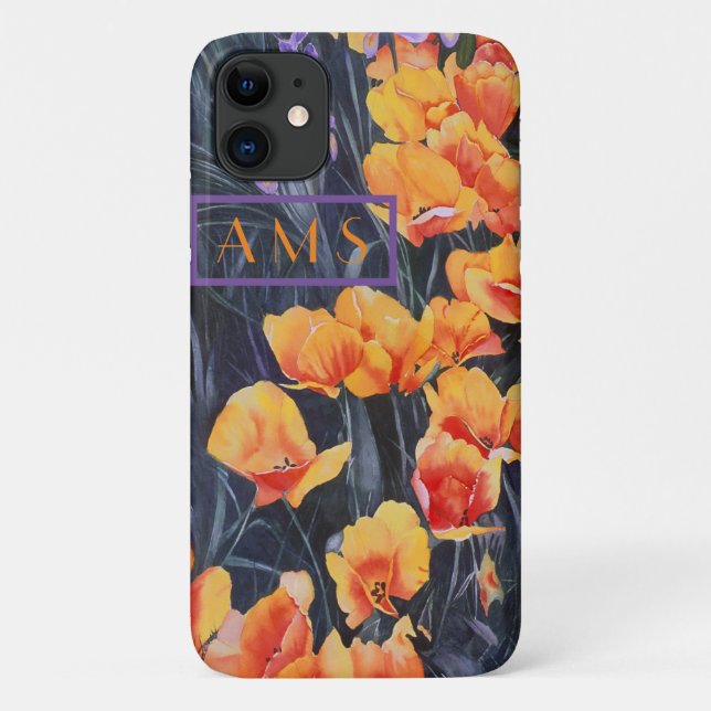 Poppy Field Colourful Impressionistic Painting Case-Mate iPhone Case (Back)
