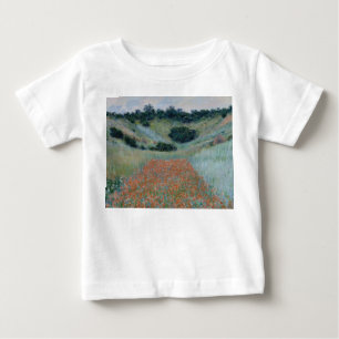 Poppy Field in a Hollow near Giverny (by Monet) Baby T-Shirt