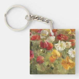 Poppy Field Key Ring