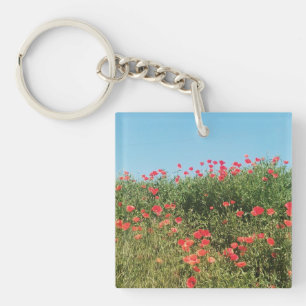 Poppy Field Keychain