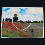 Poppy Field, Monet Large Gift Bag<br><div class="desc">Oscar-Claude Monet (14 November 1840 – 5 December 1926) was a French painter, a founder of French Impressionist painting and the most consistent and prolific practitioner of the movement's philosophy of expressing one's perceptions before nature, especially as applied to plein air landscape painting. The term ""Impressionism"" is derived from the...</div>