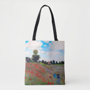 Poppy Field, Monet Tote Bag