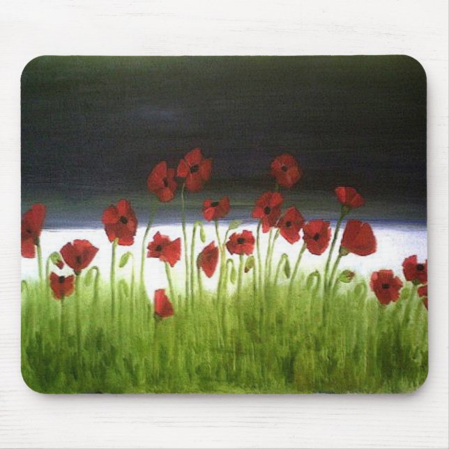 Poppy Field Mouse Mat (Front)