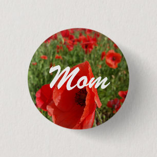 Poppy Field Mum Button