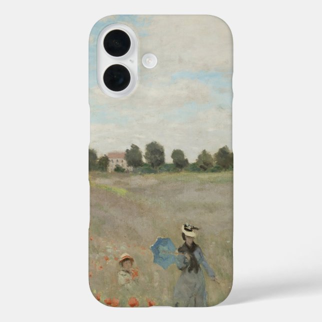 Poppy Field Near Argenteuil by Claude Monet Case-Mate iPhone Case (Back)