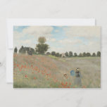 Poppy Field Near Argenteuil by Claude Monet Invitation<br><div class="desc">The Poppy Field near Argenteuil (1873) by Claude Monet is a vintage impressionism fine art painting featuring a mother and child in a meadow with red poppy flowers in Argenteuil, France. About the artist: Claude Monet was a founder of the French impressionist painting movement with most of his paintings being...</div>