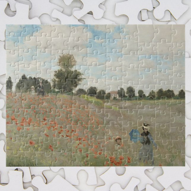 Poppy Field Near Argenteuil by Claude Monet Jigsaw Puzzle (Creator Uploaded)