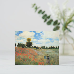 Poppy Field near Argenteuil, Postcard