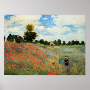 Poppy Field near Argenteuil, Poster
