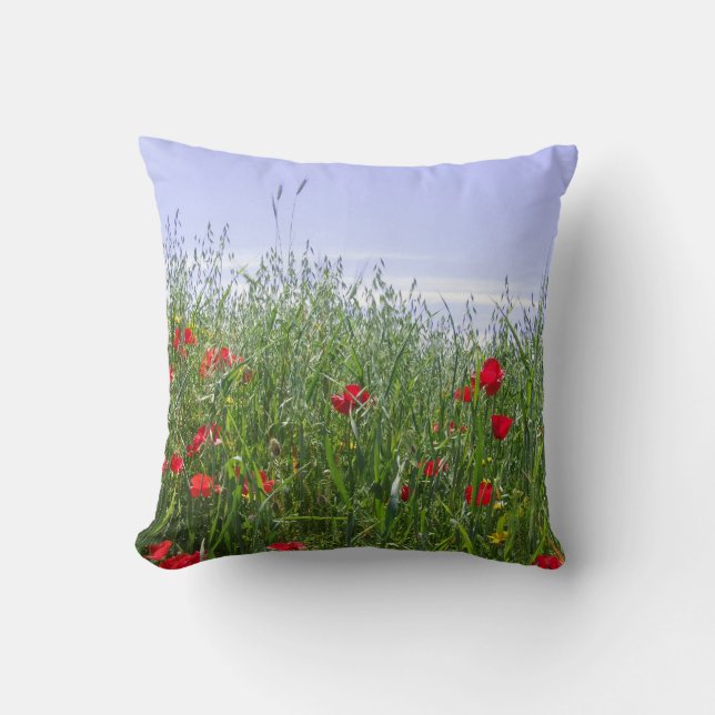Poppy Field Pillow (Front)