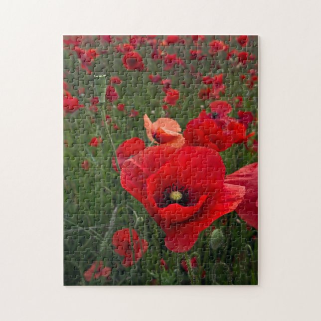 Poppy Field Puzzle/Jigsaw Puzzle (Vertical)