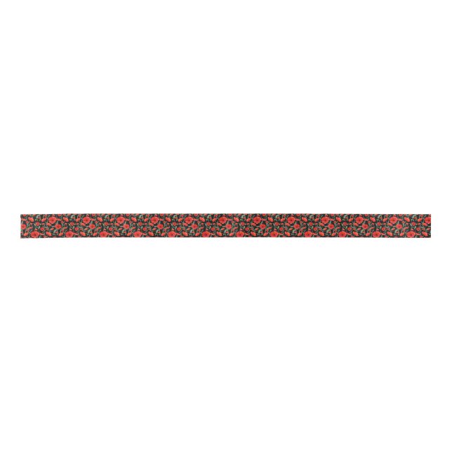 Poppy Field Satin Ribbon (Front)