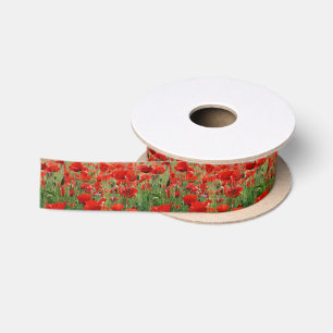 Poppy Field Satin Ribbon