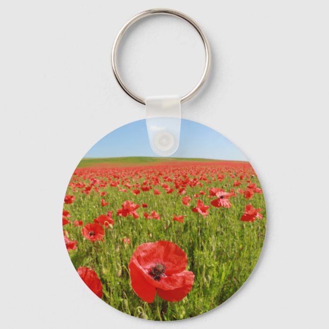Poppy field - Stunning! Key Ring (Front)