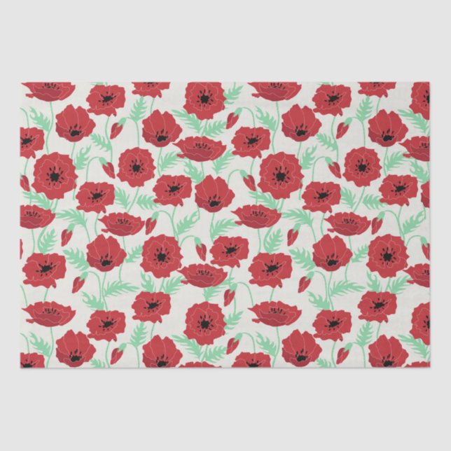 POPPY FIELD TISSUE PAPER (Front)