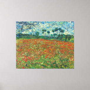 Poppy field Vincent Gogh  Canvas Print