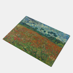 Poppy Field - Vincent van Gogh Doormat