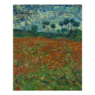 Poppy Field - Vincent van Gogh Poster