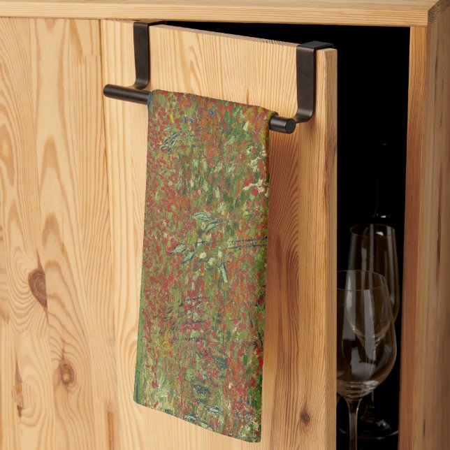 Poppy Field - Vincent van Gogh Tea Towel (Thirds Fold)
