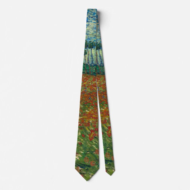 Poppy Field - Vincent van Gogh Tie (Front)