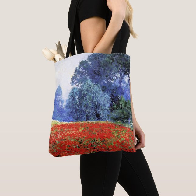 Poppy Fields, beautiful painting by Guy Rose Tote Bag (Close Up)
