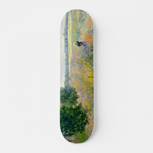 Poppy Fields near Argenteuil by Claude Monet Skateboard (Front)
