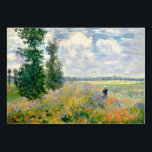 Poppy Fields near Argenteuil by Claude Monet Table Number<br><div class="desc">Poppy Fields near Argenteuil by Claude Monet,  1875,  oil on canvas</div>