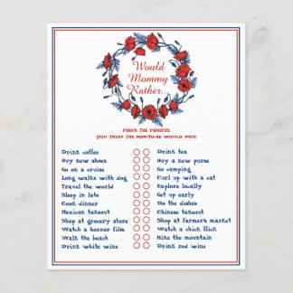 Poppy Floral Baby Shower Would Mummy Rather