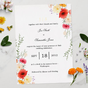 Poppy floral spring