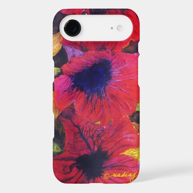 Poppy Flower Art Case (Back)