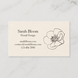 Poppy Flower   Business Card