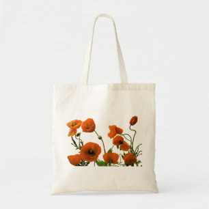 Poppy Flower Floral Weddings Bridesmaid Gift Girly Tote Bag