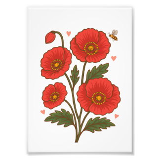 Poppy Flower Photo Print