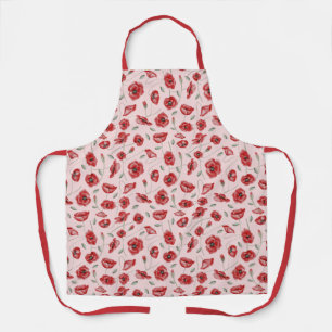 Poppy Flowers Apron