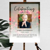 Poppy Flowers Celebration of Life Photo, Funeral