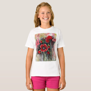 Poppy Flowers In Watercolor T-Shirt