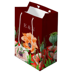 Poppy Flowers Medium Gift Bag