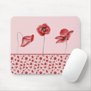 Poppy Flowers Mouse Mat