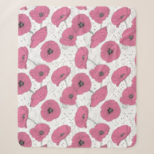 Poppy Flowers Pattern blankets