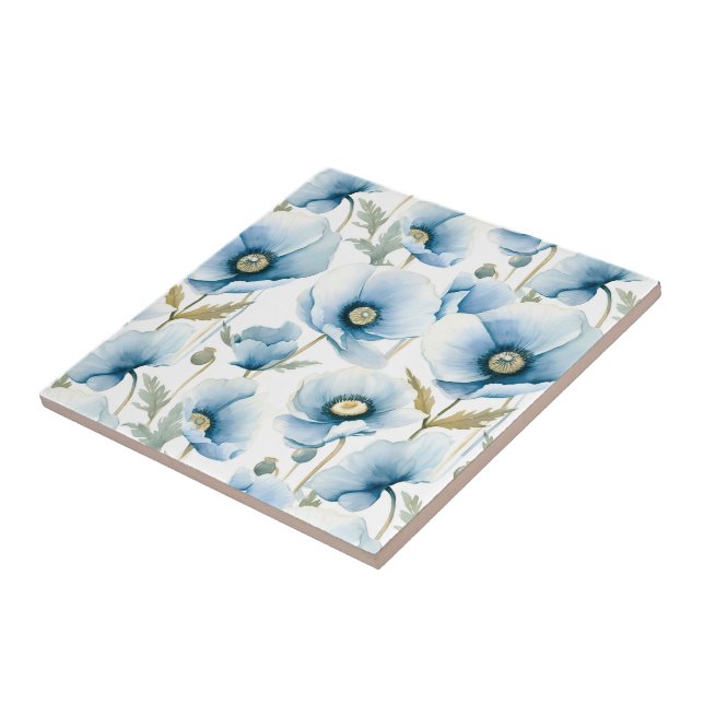 Poppy Flowers Tile (Side)