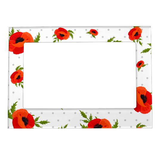 Poppy Flower Photo Frame