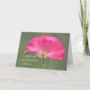 Poppy Friendship Card