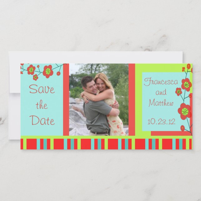 Poppy Fun Save the Date Custom (Front)
