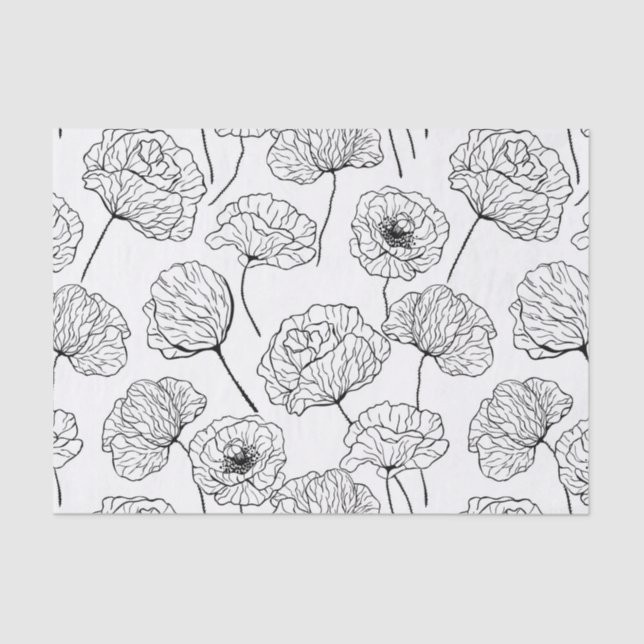 Poppy garden tissue paper (Front)