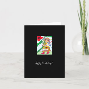 Poppy Girl Happy Birthday! Card